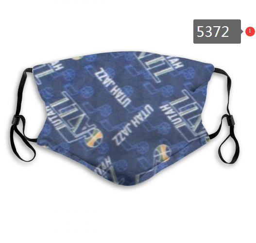 2020 NBA Utah Jazz #1 Dust mask with filter->nba dust mask->Sports Accessory